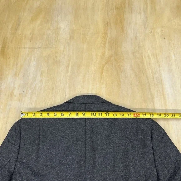Brooks Brothers 👉Altered👈 Wool Cashmere Blazer Mens 43R Dark Gray/Brown